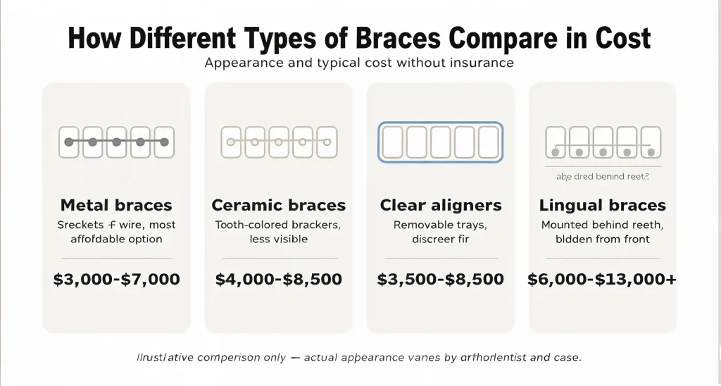 How Much Does Each Type of Braces Cost?